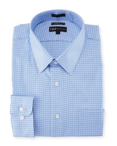 Classic-fit Regular-finish Houndstooth Dress