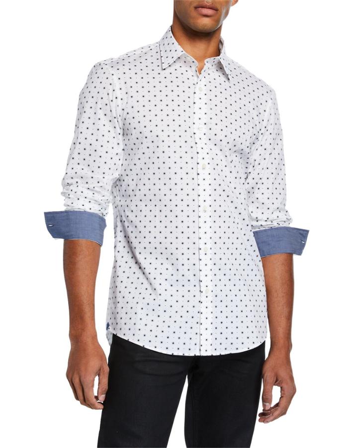 Men's Trim-fit Stretch Print