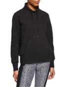Funnel-neck Puff Knit Pullover