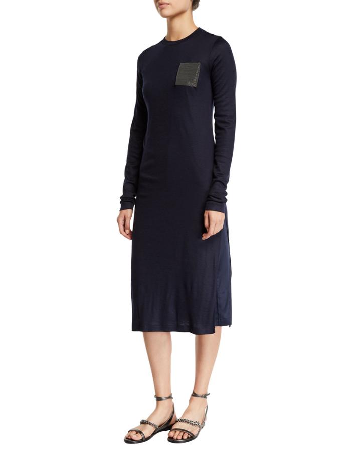 Monili Pocket Long-sleeve Knit