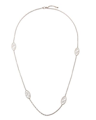 Bollicine 18k White Gold Small 4-station