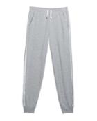 Girl's French Terry Jogger Pants W/ Metallic Sides,