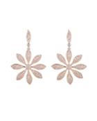 Avery Cubic Zirconia Flower-drop Earrings
