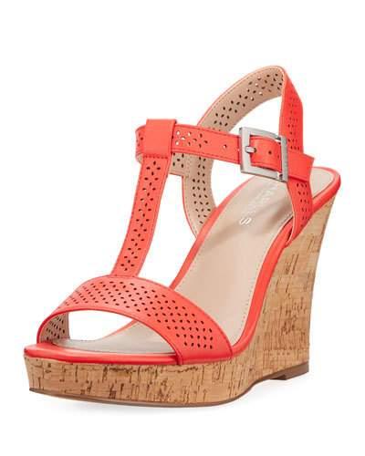 Law Laser-cut Leather Wedge