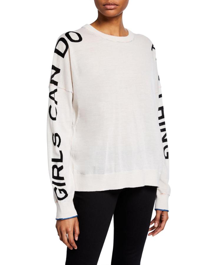 Rony Bis Wool Slogan-