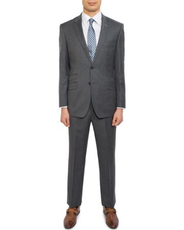Men's Slim-fit Soft Wool Two-piece Suit,