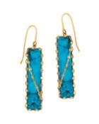 Lana Bliss 14k Turquoise Bar Earrings, Women's, Size:
