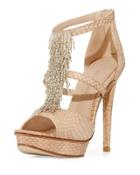 Flint 2 Beaded Snake-embossed