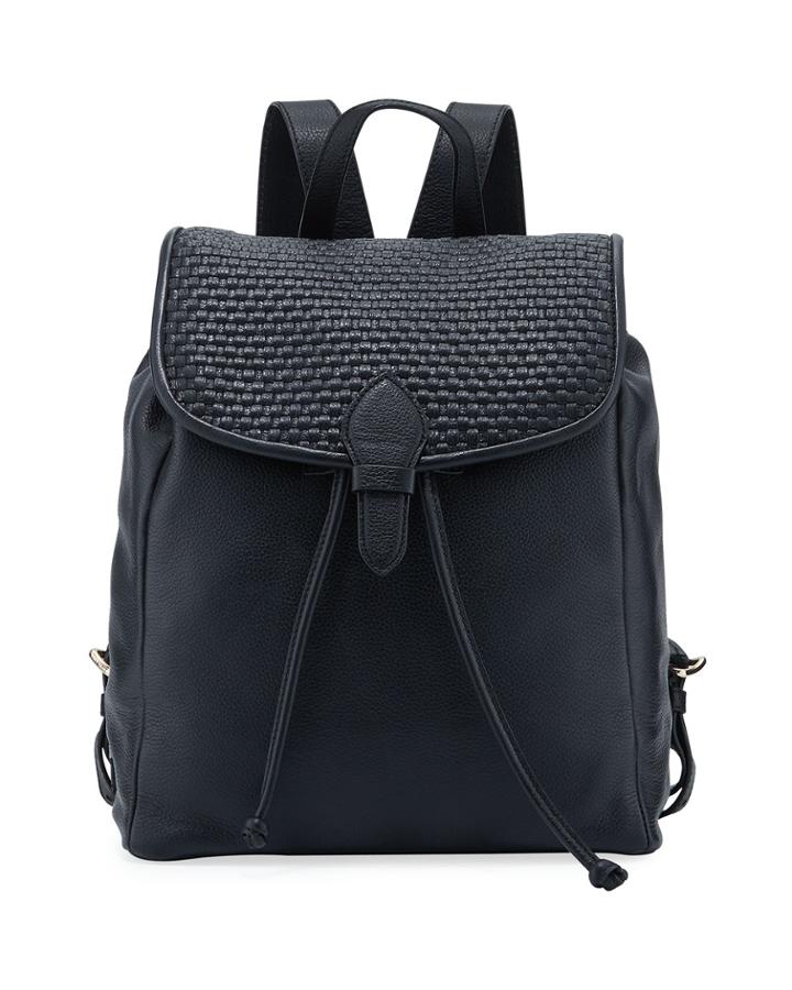 Bethany Woven Leather Backpack