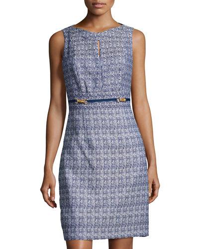 Tweed Jacquard Sleeveless