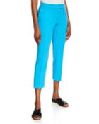 Frankie Stretch-cotton Pants, Turquoise