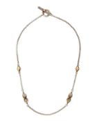 Aura Silver & 18k Gold Rhodolite Necklace,