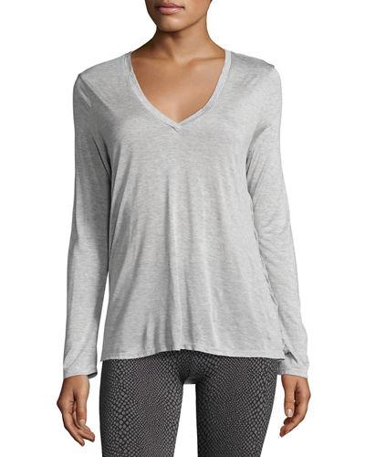 Twist-back Long-sleeve Athletic Tee