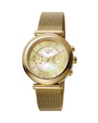 Women's 36mm Stainless Steel Day/date Watch With Bracelet, Golden