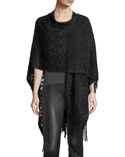 Fringed Knit Kimono