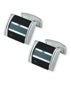 Rhodium-tone Curve Cuff