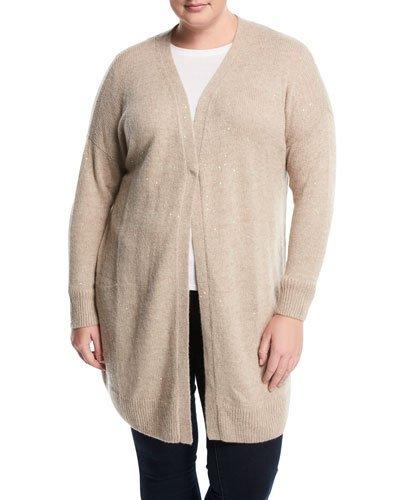 Cashmere-blend V-neck Duster Cardigan,