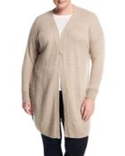 Cashmere-blend V-neck Duster Cardigan,
