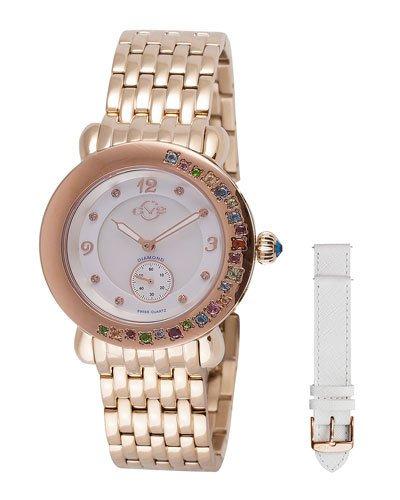 37mm Marsala Asymmetric Bracelet Watch