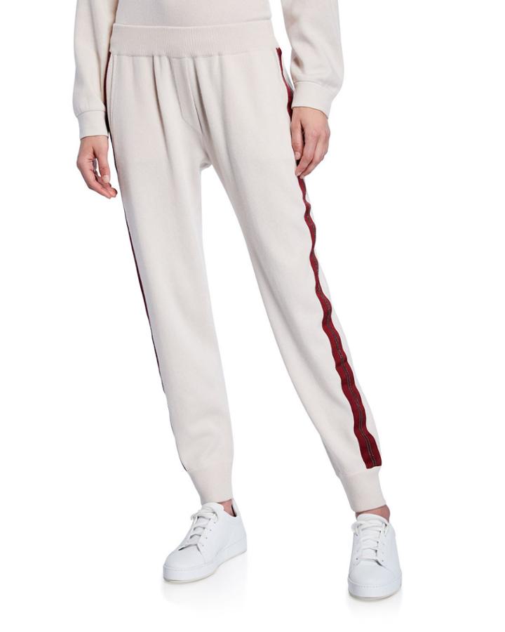 Cashmere Side Striped Tapered Jogger Pants