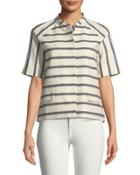 Ethan Half-sleeve Snap-front