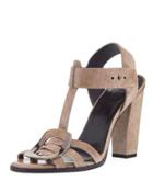 Suede T-strap High