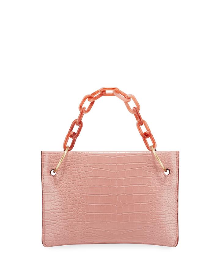 Chill Mock-croc Clutch Bag