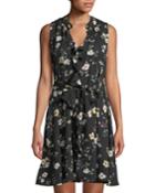 Brit Sleeveless Floral Georgette Dress
