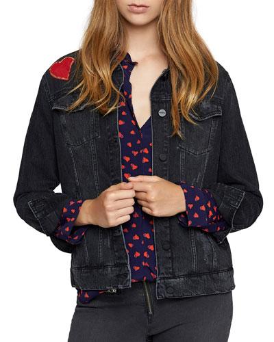 Heartbreaker Embroidered Denim Jacket
