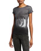 Lion-graphic Short-sleeve Top