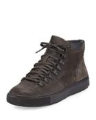 Lancer Suede Hiker Boot, Carbon/black