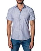 Semi-fitted Striped Short-sleeve