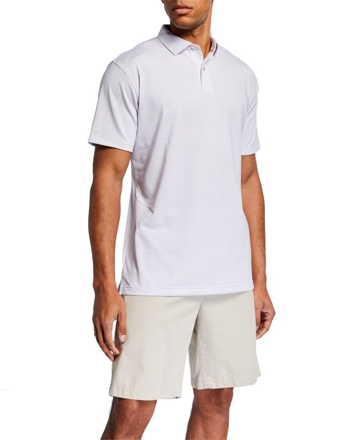 Men's Sean Holiday Striped Polo