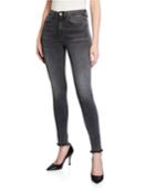 Nina Faded High-rise Skinny Ankle Jeans