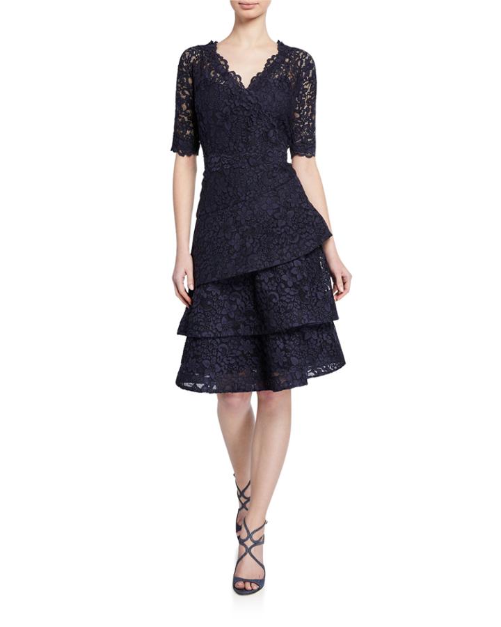 Elbow-sleeve Tiered