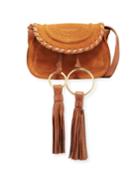 Polly Suede Crossbody Bag With Tassel