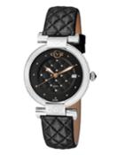 37mm Berletta Diamond Swiss Watch, Black