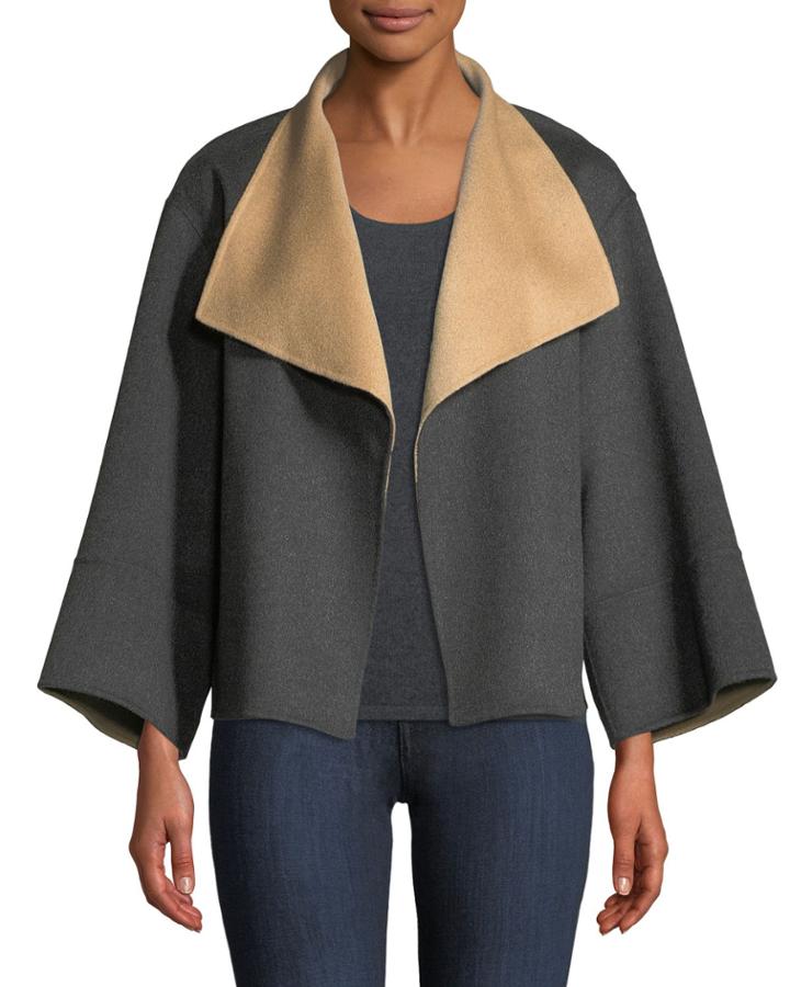 Reversible Luxury Double-face Cashmere Jacket