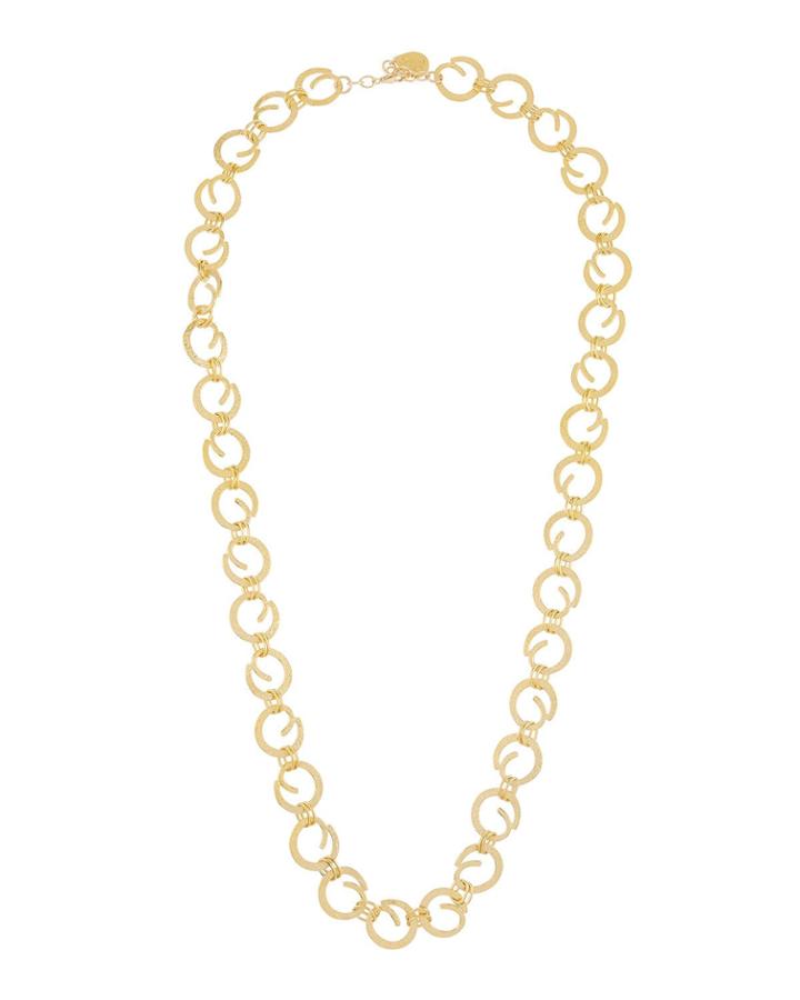 Long Swirl Chain Necklace