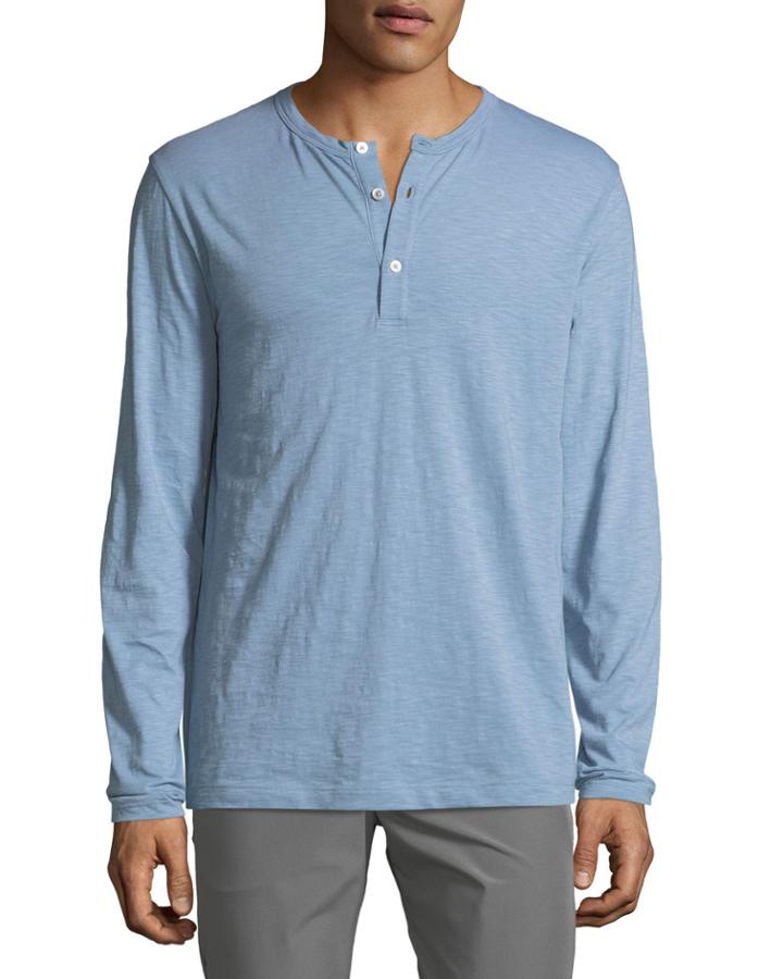 Men's Essential Long Sleeve Henley
