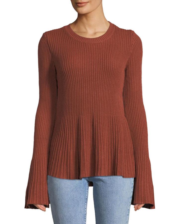 Courage Bell-sleeve Fit-&-flare