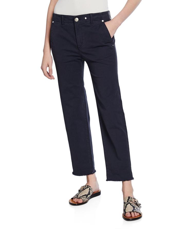 Buckley Cropped Mid-rise Chinos