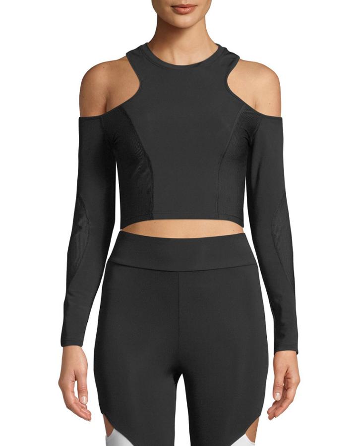 Hana Cold-shoulder Crop Top