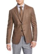 Men's Heathered Cashmere Two-button Jacket