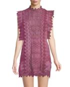 Nubia Pinked Eyelet Apron Dress