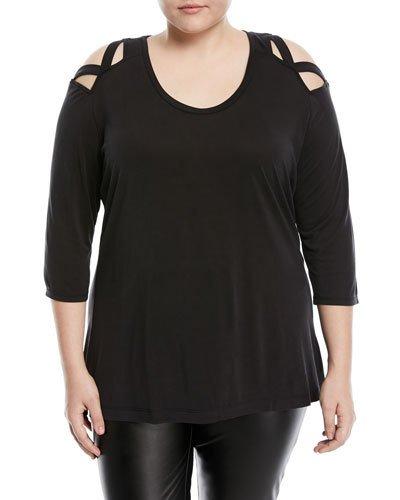 Crisscross Shoulder Tee,