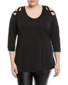 Crisscross Shoulder Tee,