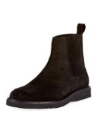 Hugo 25 Suede Chelsea Boot, Black