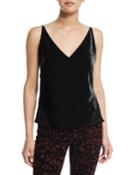Lucy V-neck Camisole, Black