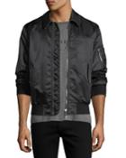 Pipley Satin Bomber Jacket